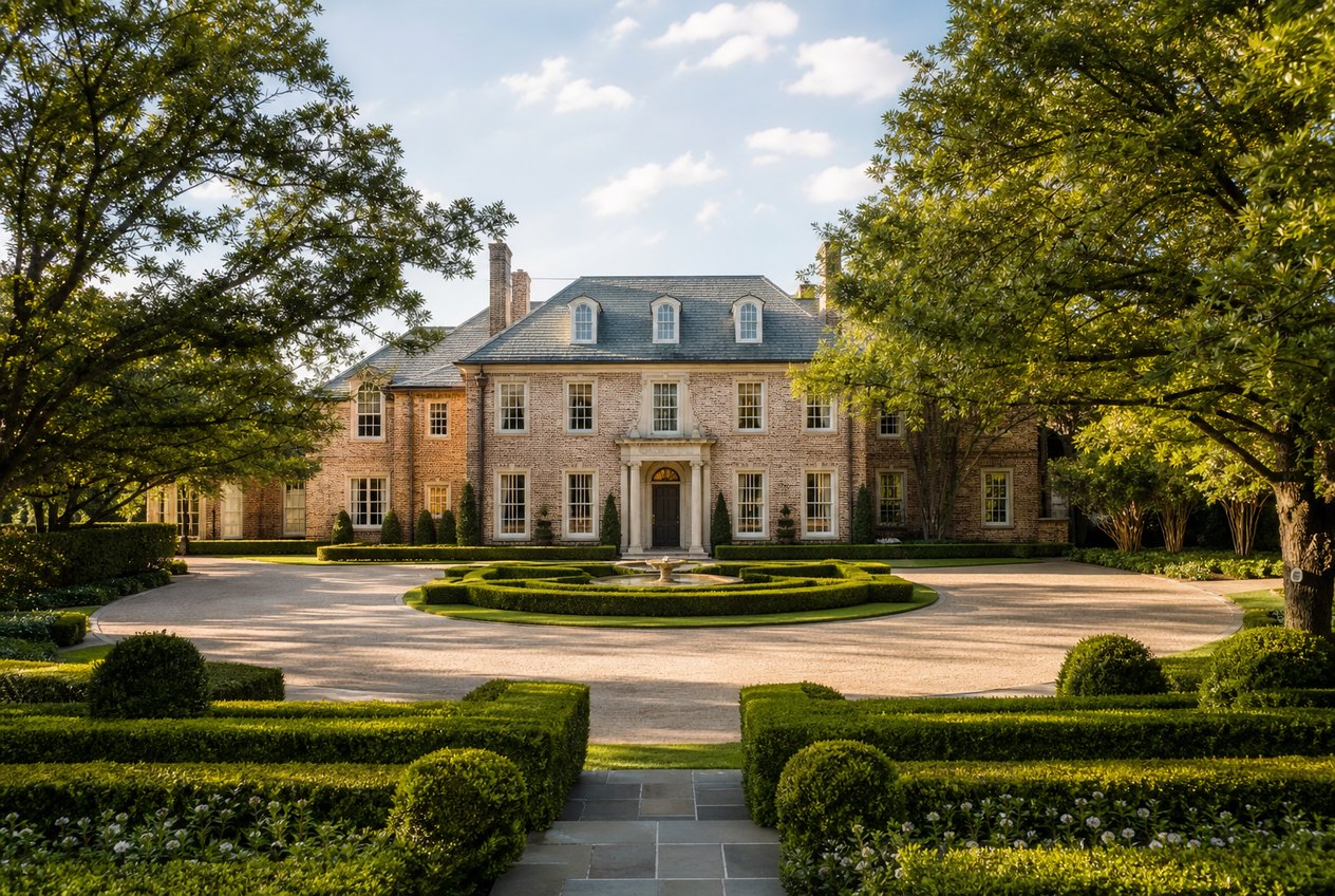 Traditional Dallas estate represented in the Park Cities market
